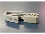 Modelo 3d de Clip flexible para impresoras 3d