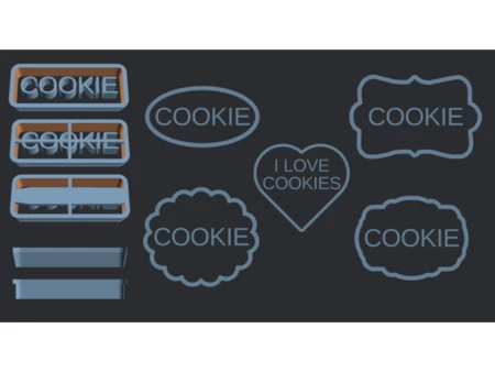  Custom cookie cutter  3d model for 3d printers