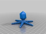  T4 bacteriophage articulated  3d model for 3d printers