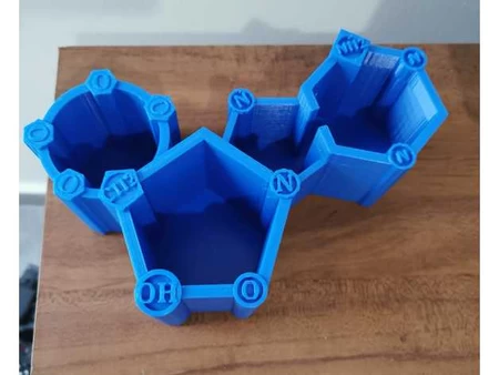 Modelo 3d de Organizador de escritorio de estructura de nucleótidos para impresoras 3d