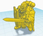 Modelo 3d de Bladeguards de puño imperial / carmesí para impresoras 3d