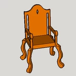  Classic chair  3d model for 3d printers