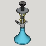  Original hookah  3d model for 3d printers