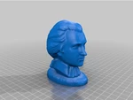  Atelier louvre - bust-of-mozart  3d model for 3d printers