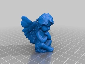 Modelo 3d de Ángel soñando con gancho para árbol de navidad para impresoras 3d