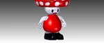  Super mario's toad  3d model for 3d printers