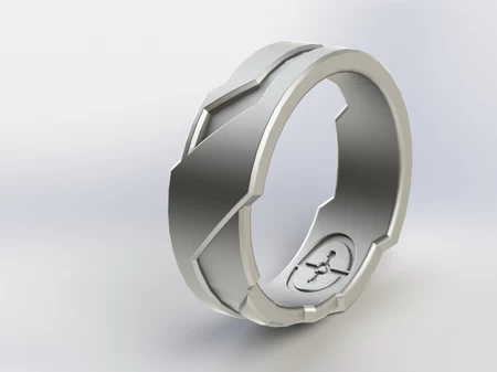 Anillo inspirado en Halo / Tron