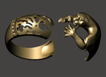 Modelo 3d de Anillo-panthera-2 partes  para impresoras 3d