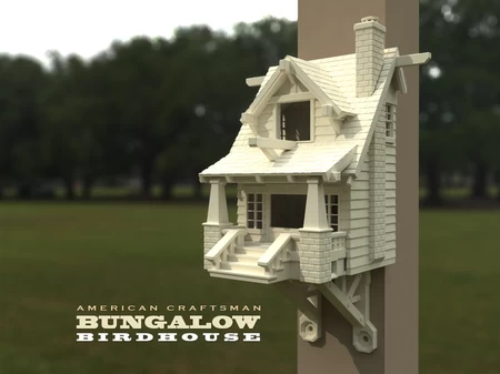 the American Craftsman Bungalow Birdhouse