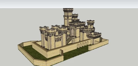 Modelo 3d de Castillo para impresoras 3d