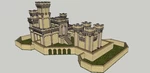 Modelo 3d de  castillo medieval para impresoras 3d