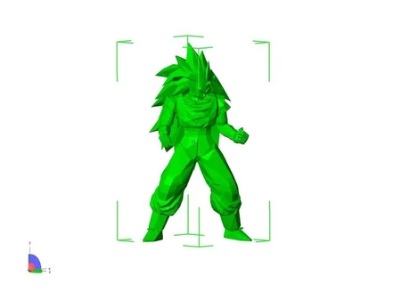 Modelo 3d de Goku para impresoras 3d