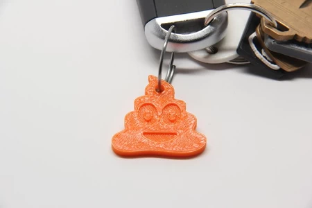   poop emoji keychain  3d model for 3d printers