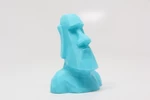   low poly moai  3d model for 3d printers