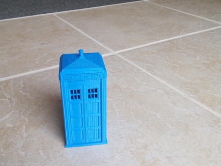  Highly refined & detailed tardis  3d model for 3d printers