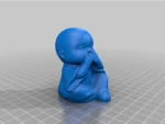  Hear,see,speak no evil geocache set  3d model for 3d printers