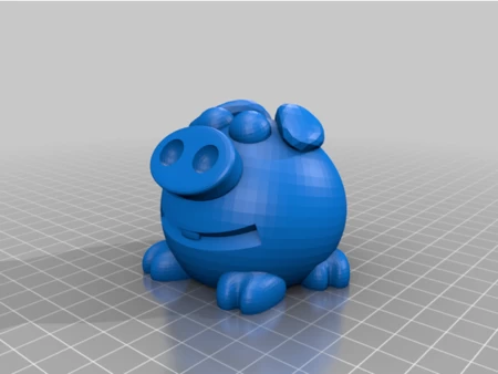  Cute piggy geocache  3d model for 3d printers