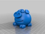 Modelo 3d de Lindo geocaché de cerdito para impresoras 3d