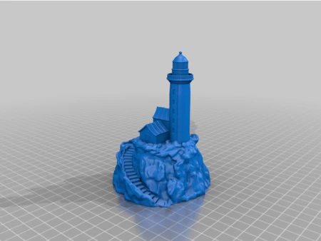 Modelo 3d de Geocaché de faro para impresoras 3d