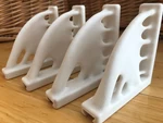 Modelo 3d de Diez soportes de estante superior opt para impresoras 3d