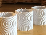  Ripple vases (round)  3d model for 3d printers