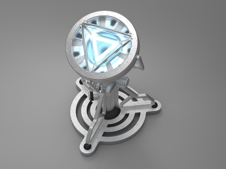 Modelo 3d de Iron man arc reactor mark v para impresoras 3d