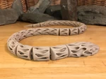 Modelo 3d de Tres serpientes de topología articuladas para impresoras 3d