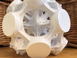 Modelo 3d de Puntales a presión modulares octet truss en espiral para impresoras 3d