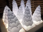  Christmas trees for modular lamp  3d model for 3d printers