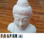  Head of a buddha  3d model for 3d printers