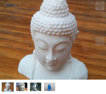 Modelo 3d de La cabeza de un buda para impresoras 3d