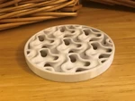 Modelo 3d de Cuatro posavasos de superficie mínima para impresoras 3d