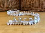  Customizable alphabet train  3d model for 3d printers