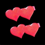 Modelo 3d de Dos corazones clip de cabello para impresoras 3d