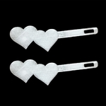 Modelo 3d de Dos corazones clip de cabello para impresoras 3d