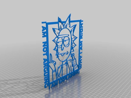  Rick's wise thinking  3d model for 3d printers
