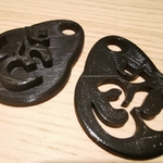  Om ohm keychain  3d model for 3d printers