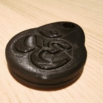  Om ohm keychain  3d model for 3d printers