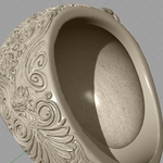  Skull ring jewelry skeleton ring 3d print model  3d model for 3d printers