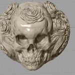  Skull ring jewelry skeleton ring 3d print model  3d model for 3d printers