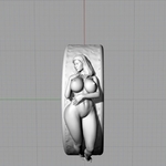 Modelo 3d de Hermosa chica sexy chica joyería anillo de hombre del anillo para impresoras 3d