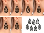  Drop earrings  3d model for 3d printers