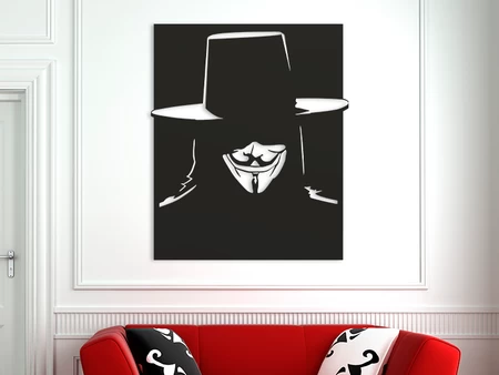 Modelo 3d de Máscara de guy fawkes para impresoras 3d