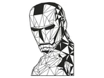  Iron man (lowpoly)  3d model for 3d printers