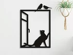 Cat in window  3d model for 3d printers