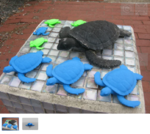  Garden turtle  3d model for 3d printers