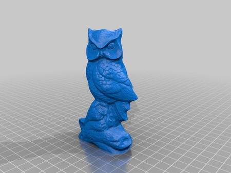 Modelo 3d de Búho estatua 2 para impresoras 3d