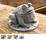  Garden toad  3d model for 3d printers