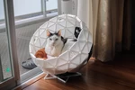 Modelo 3d de Piezas de la cama de la casa del gato de la cúpula geodésica (remix) para impresoras 3d