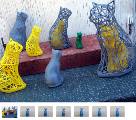  Caged cats   3d model for 3d printers